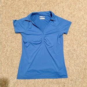 Columbia PFG Omni-Freeze Advanced Cooling Women's Blue Short Sleeve Polo XS